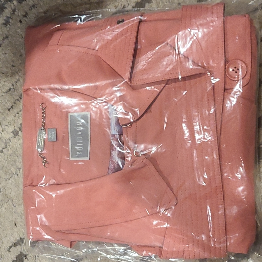 New Guillaume blush pink trench coat - Picture 2 of 5